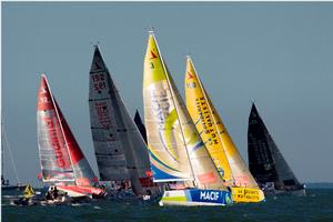 A Macif stage four showdown for the Solitaire Bompard Le Figaro title photo copyright Alexis Courcoux taken at  and featuring the  class