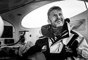 Dublin. Ireland. 20th June 2016. The Volvo Round Ireland Race. Musandam-Oman Sail set a new record for the fastest-ever sail round Ireland when the team crossed the finish line at Wicklow in 38 hours, 37 minutes and 7 seconds. Skippered by Sidney Gavignet (FRA) with team mates Damian Foxall (IRL) and Fahad Al Hasni (OMA), Jean Luc Nelias (FRA), Yasir Al Rahbi (OMA) and Sami Al Sukaili (OMA) photo copyright Lloyd Images taken at  and featuring the  class