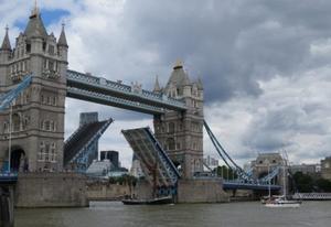 Thistle and Sundowner going downriver through the bridge photo copyright Cornell Sailing taken at  and featuring the  class
