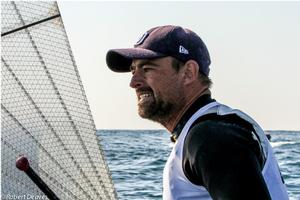 Finn contender Caleb Paine makes the hard work count - 2016 Rio Olympic Games photo copyright  Robert Deaves taken at  and featuring the  class