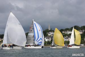 Start of the Beaufort Cup Race.The first race of the new international services competition is 140 miles around the Fastnet Rock - 2016 Volvo Cork Week photo copyright Tim Wright taken at  and featuring the  class