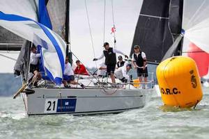 RORC Admiral, Andrew McIrvine and his First 40 La Réponse in GBR Red photo copyright  Paul Wyeth / RORC taken at  and featuring the  class