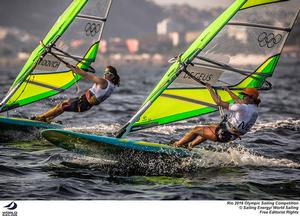 2016 Rio Olympic and Paralympic Games - RS:X Day 2 photo copyright Sailing Energy/World Sailing taken at  and featuring the  class