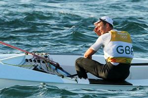 Giles Scott in Finn Class - 2016 Rio Olympic and Paralympic Games photo copyright  Robert Deaves taken at  and featuring the  class