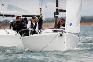 In the J/70 Class Alan Higgs' ESF Energy won by a single point - 2016 Joseph Perrier July Regatta photo copyright  Louay Habib taken at  and featuring the  class