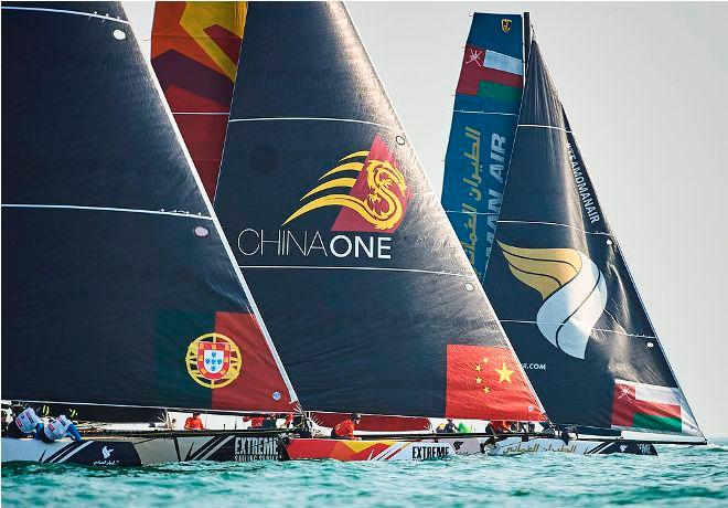 Act 2, Qingdao 2016 - Day 1 – The Extreme Sailing Series™ has gone through a period of dramatic change this season as the world’s premier Stadium Racing circuit celebrates its 10th anniversary with the replacement of the Extreme 40 by a smaller, faster catamaran: the flying GC32. © Aitor Alcalde Colomer