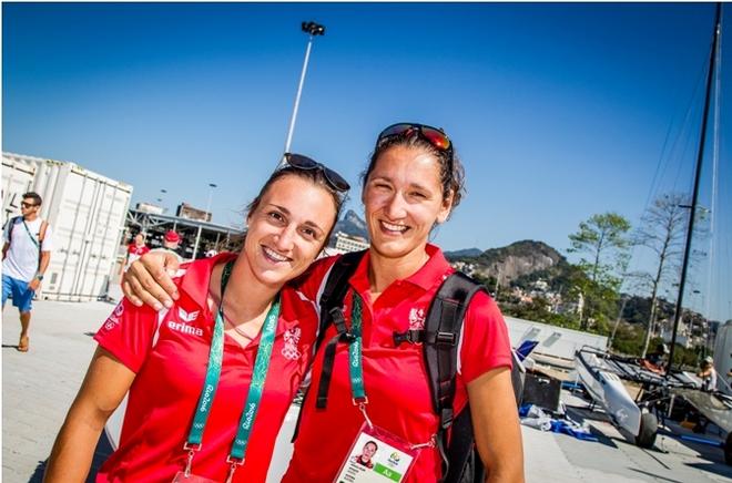 Lara Vadlau / Jola Ogar (AUT) – 470  – Rio 2016 Olympic Sailing Competition © Sailing Energy / World Sailing