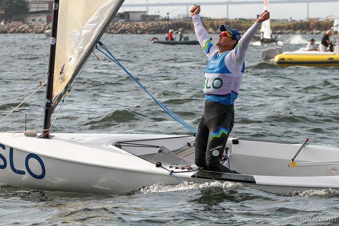 Vasilij Zbogar in the Finn Class - 2016 Rio Olympic and Paralympic Games ©  Robert Deaves