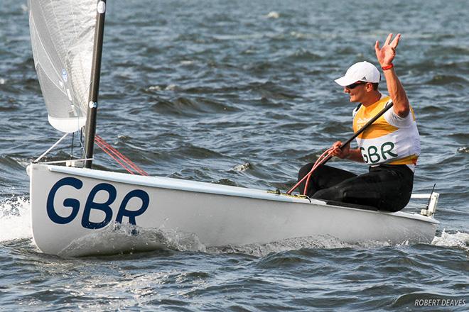 Giles Scott in the Finn Class - 2016 Rio Olympic and Paralympic Games ©  Robert Deaves