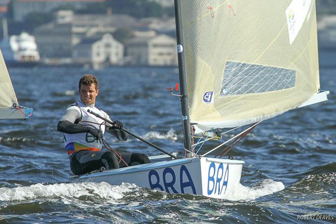 Jorge Zarif in Finn - Men - 2016 Rio Olympic and Paralympic Games ©  Robert Deaves