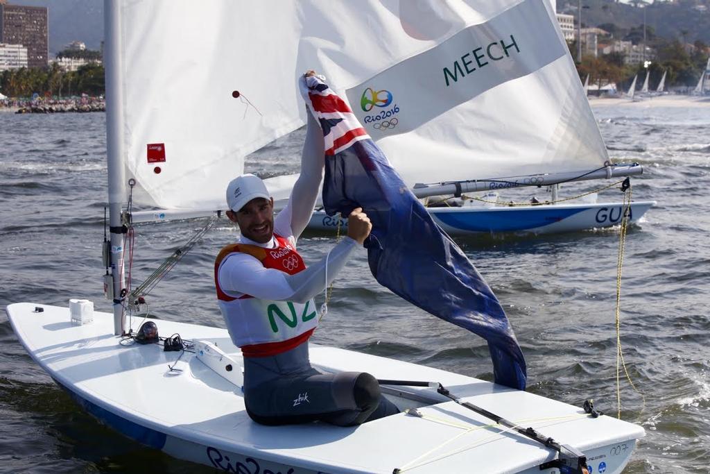 Bronze for Sam Meech (NZL) in the Laser class at the Rio 2016 Olympic Sailing Competition &copy; Sailing Energy/World Sailing