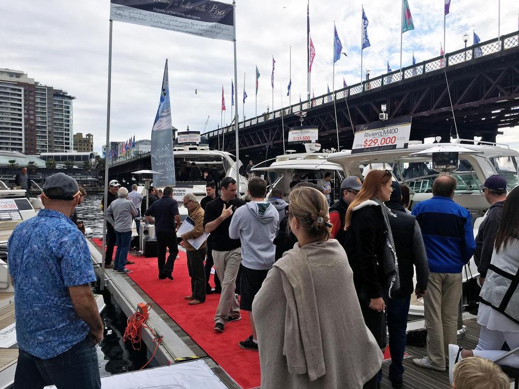 Boating Syndication rolled out the red carpet for visitors to the Sydney International Boat Show photo copyright Boating Syndication Australia taken at  and featuring the  class
