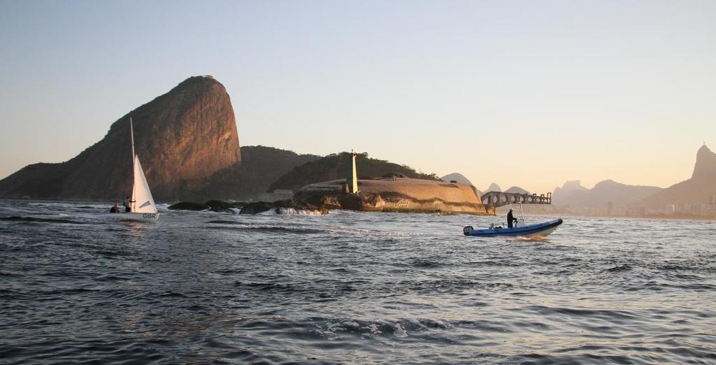 Day 7 - Finn August 14, 2016. Tow home at sunset - entering Guanabara Bay photo copyright Richard Gladwell www.photosport.co.nz taken at  and featuring the  class