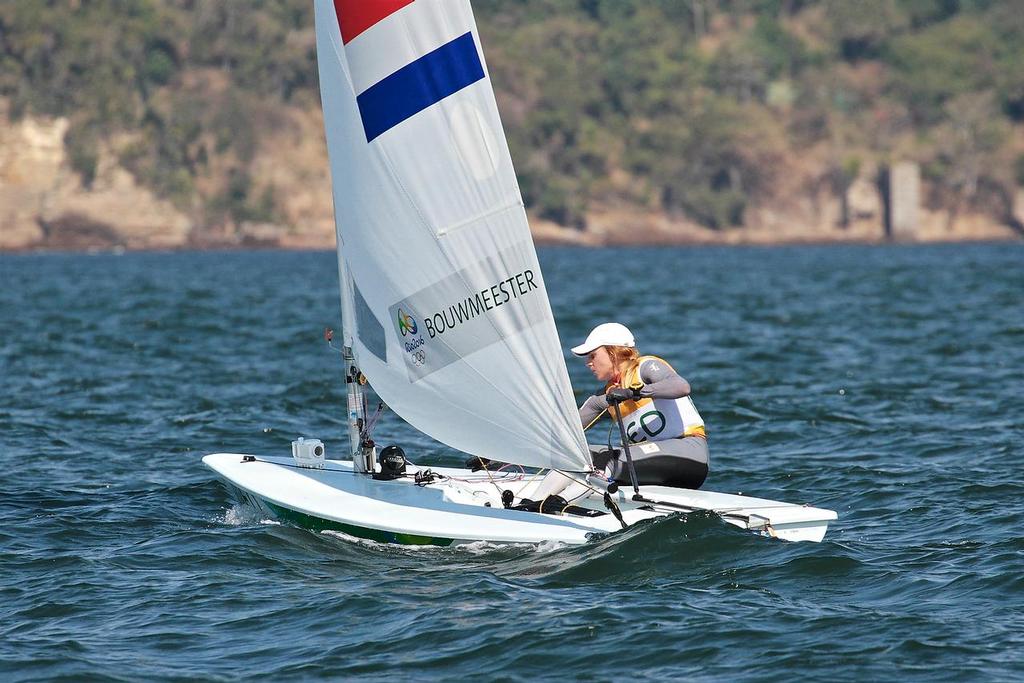 Marit Bouwmeester (NED) on Leg 3 of the Laser Radial medal race photo copyright Richard Gladwell www.photosport.co.nz taken at  and featuring the  class