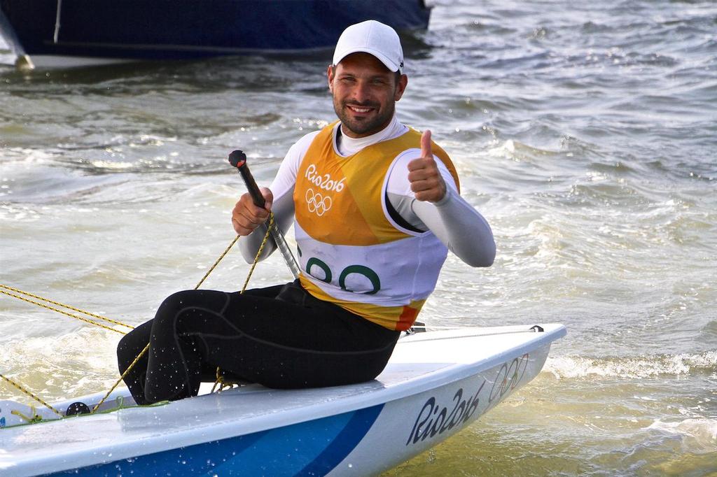 Tonci Stianovic (CRO)  Silver medalist in the Mens Laser - 2016 Olympic Regatta photo copyright Richard Gladwell www.photosport.co.nz taken at  and featuring the  class