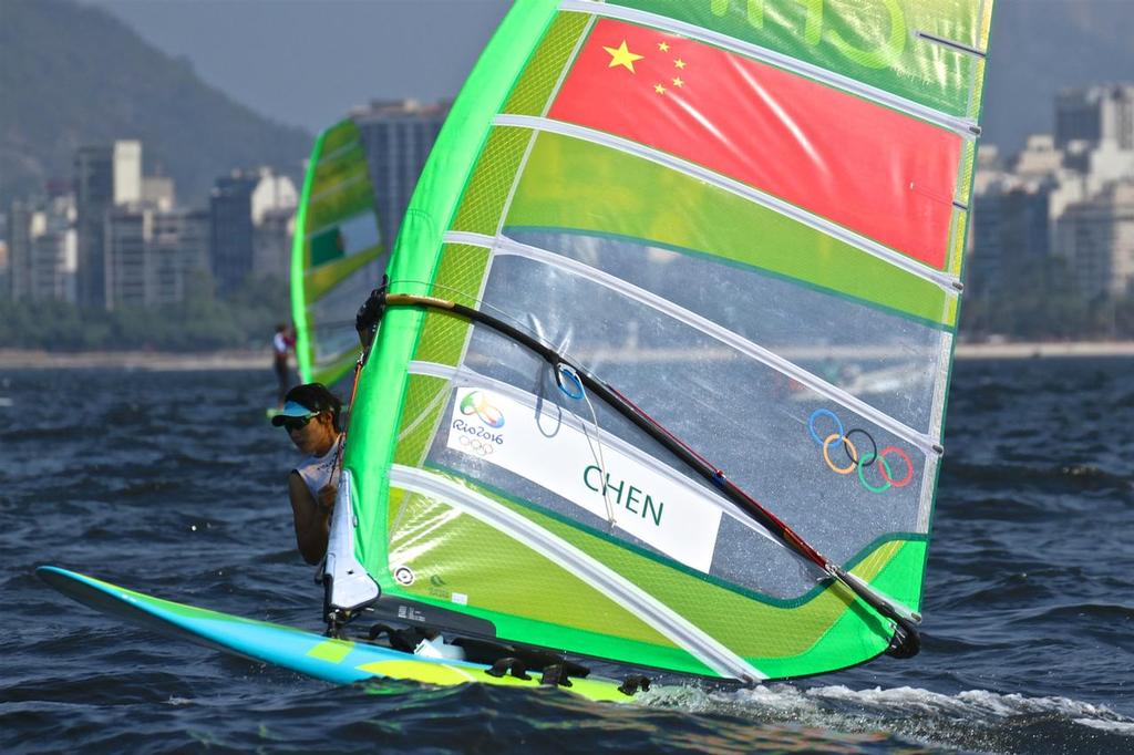 Peina Chen (CHN) - Womens RS:X - 2016 Olympics photo copyright Richard Gladwell www.photosport.co.nz taken at  and featuring the  class