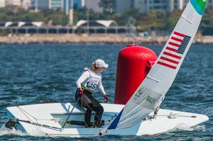 Paige Railey, Laser Radial, competing in the Rio 2016 medal race. photo copyright Daniel Forster http://www.DanielForster.com taken at  and featuring the  class
