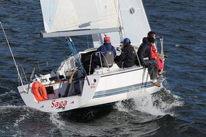 DIvision 2 ovrall winner Saga (Chris Sheehan) - 2016 Bellerive Yacht Club's Winter Series photo copyright Oli Burnell taken at  and featuring the  class
