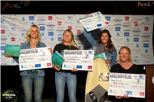 Winners celebrate - HydroFoil Pro Tour Mauritius photo copyright Toby Bromwich taken at  and featuring the  class