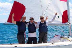 Harry Price, Ben Robinson and Murray Jones - Down Under Racing (AUS) - 2016 Chicago Grand Slam photo copyright Chicago Match Race Center taken at  and featuring the  class