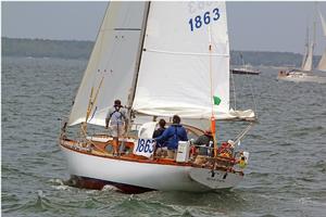 ‘TI’ skippered by Greg Marston was the overall winner of the 2015 Marion Bermuda Race Founders Division.  ‘Ti’, an Alden Mistral 36 sailed under Celestial Navigation by a family crew The crew of ‘TI’ consisted of navigators Andrew Howe and Chase Marston, watch captain Peter Stoops, and crewmembers John Omeara and Jake Marston. They are all related, and all are from Falmouth, Maine photo copyright SpectrumPhoto/Fran Grenon taken at  and featuring the  class