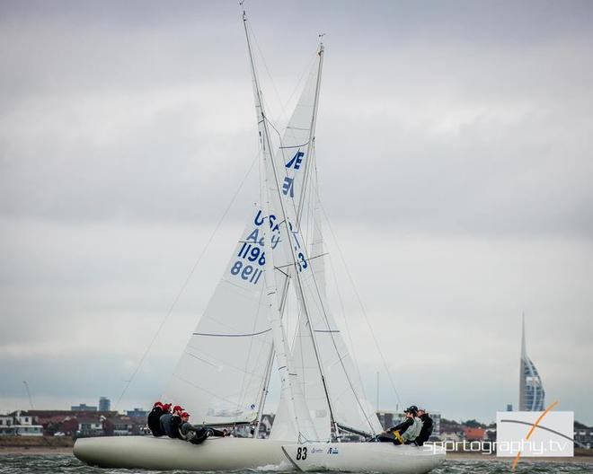 John Bertrand (AUS) topped the leaderboard after the first day of racing, with his crew of Paul Blowers and Ben Lamb, representing Melbourne's Royal Brighton Yacht Club - Etchells Worlds - Day 1, September 5, 2016 ©  Etchells Worlds http://www.etchellsworlds2013.it/