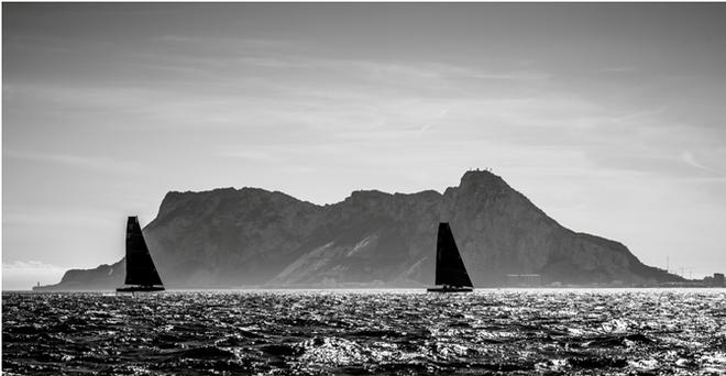 The rock of Gibraltar will form a fine backdrop for racing this week – GC32 La Reserva de Sotogrande Cup - GC32 Racing Tour © Jesus Renedo / GC32 Racing Tour