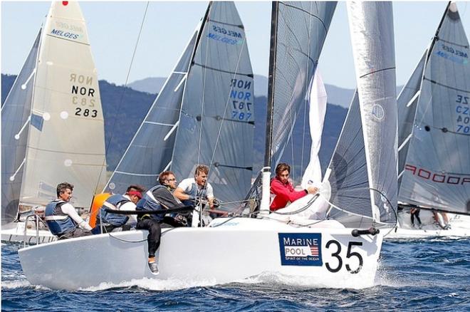 Matteo Ivaldi helming Marrakech Express ITA636 - Marinepool Melges 24 European Championship © Pierrick Contin / IM24CA