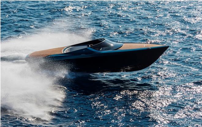 Aston Martin AM37 powerboat unveiled at the prestigious Monaco Yacht Show © Quintessence Yachts