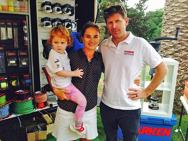 Chloe, Katie and Grant Pellew. © Harken http://www.harken.com