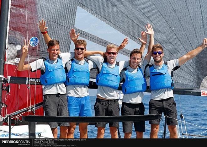 FGF Sailing Team HUN728 with Robert Bakoczy helming won the final race of the championship today ©  Pierrick Contin http://www.pierrickcontin.fr/