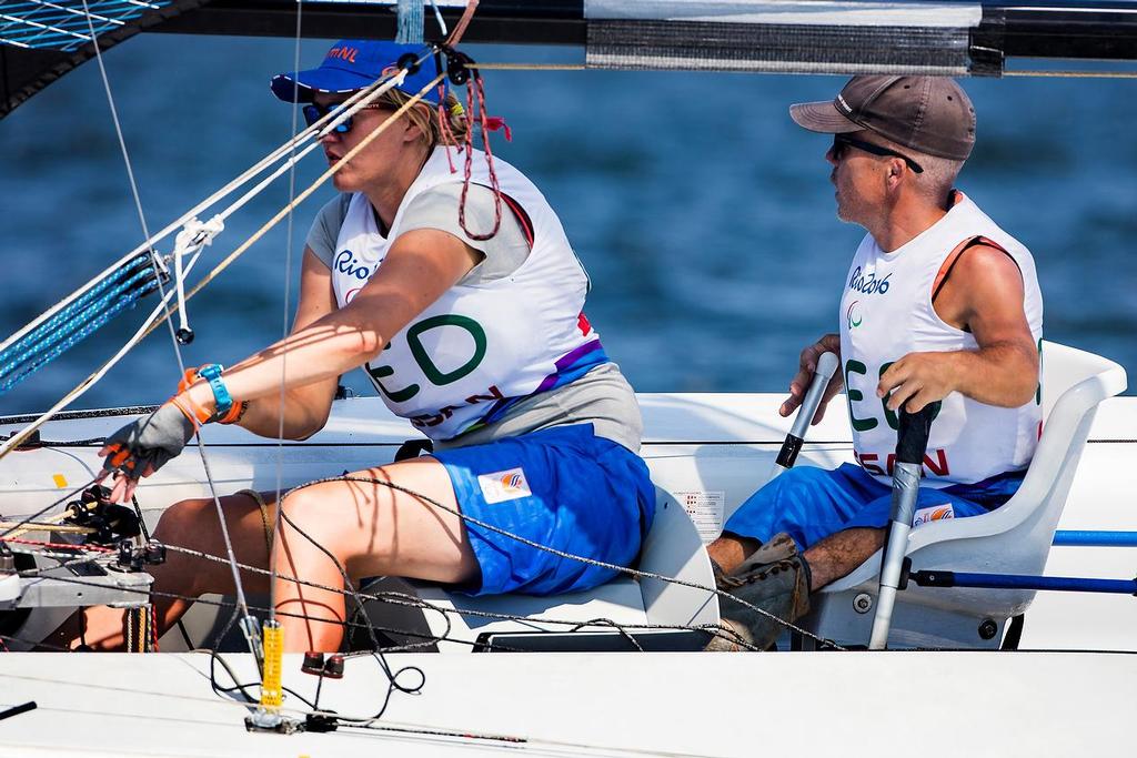 NED - SKUD 18 - 2016 Paralympics - Day 2, September 14, 2016 &copy; Richard Langdon / World Sailing