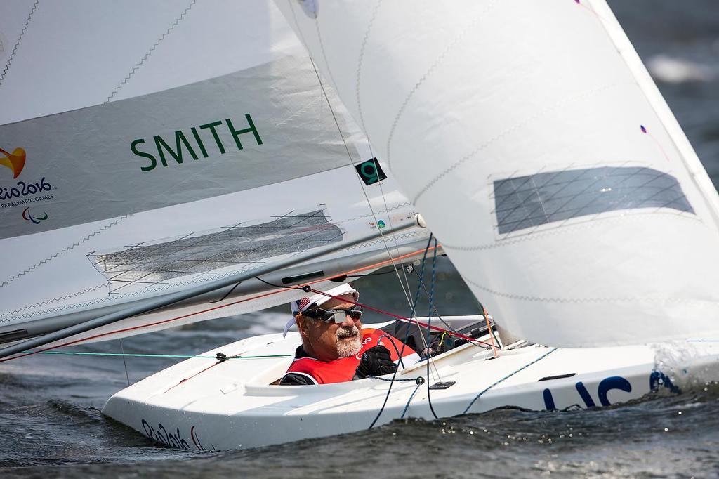 Dee Smith (USA) 2.4 Norlin OD - 2016 Paralympics - Day 4, September 16, 2016 © Richard Langdon / World Sailing