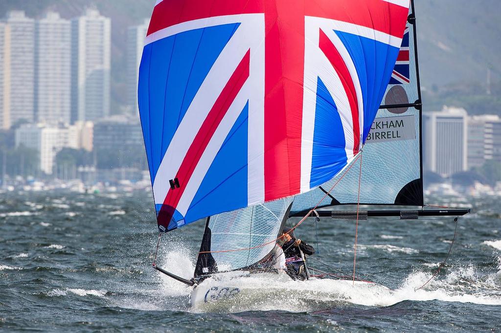 At pace - SKUD 18 (GBR)- 2016 Paralympics - Day 4, September 16, 2016 © Richard Langdon / World Sailing