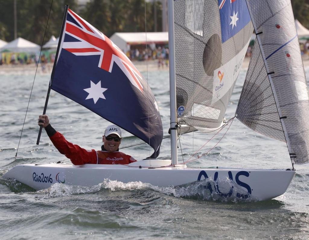 Matt Bugg (AUS) - Norlin OD 2.4 - 2016 Paralympics - Day 6, September 18, 2016 photo copyright Richard Langdon / World Sailing taken at  and featuring the  class