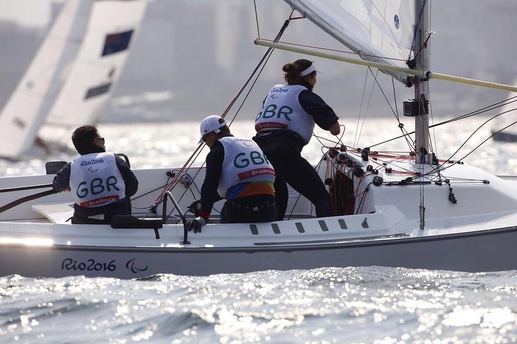Sonar (GBR) - 2016 Paralympics - Day 3, September 15, 2016 © Richard Langdon / World Sailing