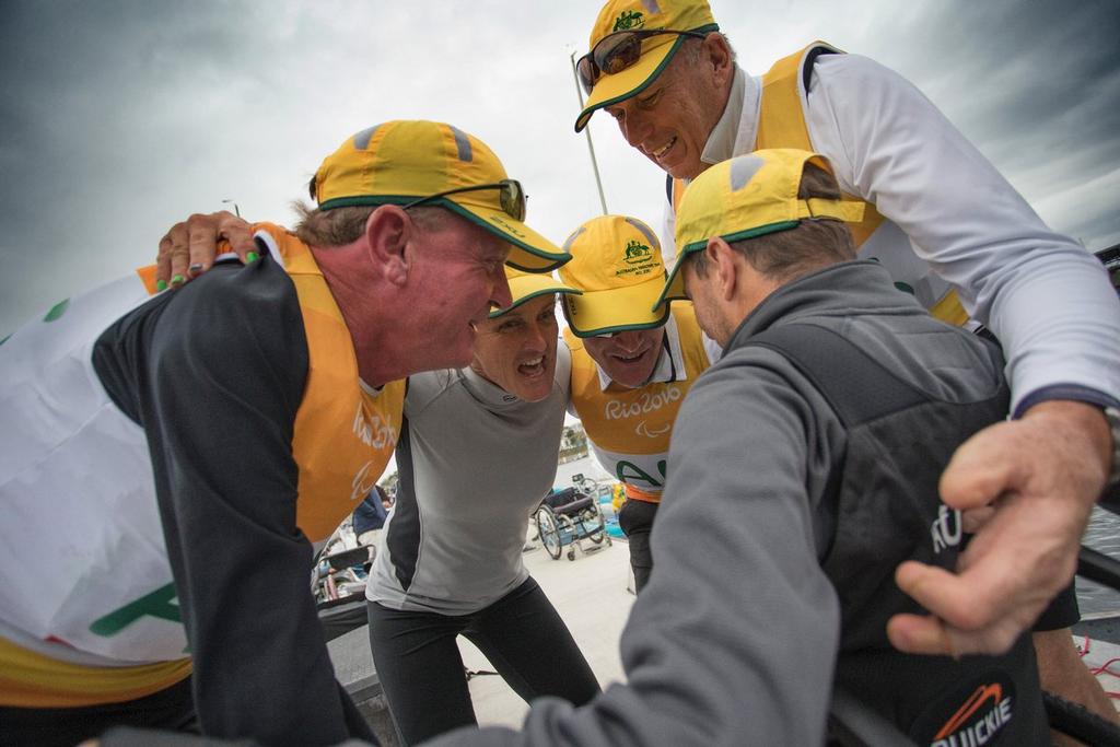 The five Gold medal winning Australians - 2016 Paralympics - Day 5, September 16, 2016 © Richard Langdon / World Sailing