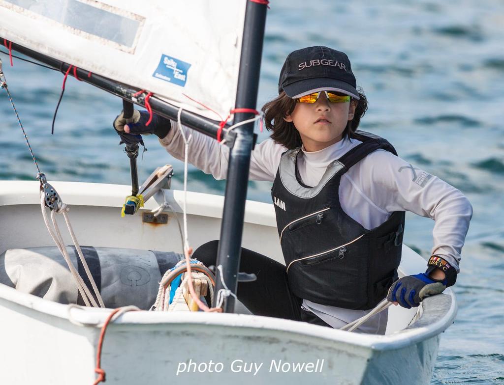 Always an Optimist. Annabelle Dubreuil. Bart's Bash 2016 by Sailability HK.  © Guy Nowell http://www.guynowell.com