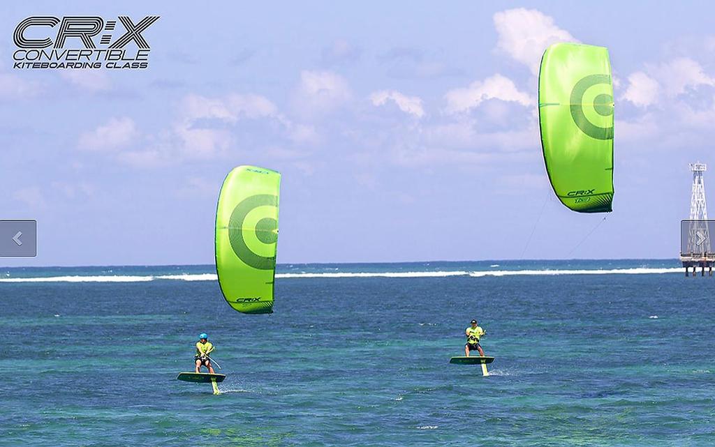 Foiling mode - CR:X Convertible Kiteboard, September 2016 photo copyright Neil Pryde - CR:X http://www.crxclass.com taken at  and featuring the  class