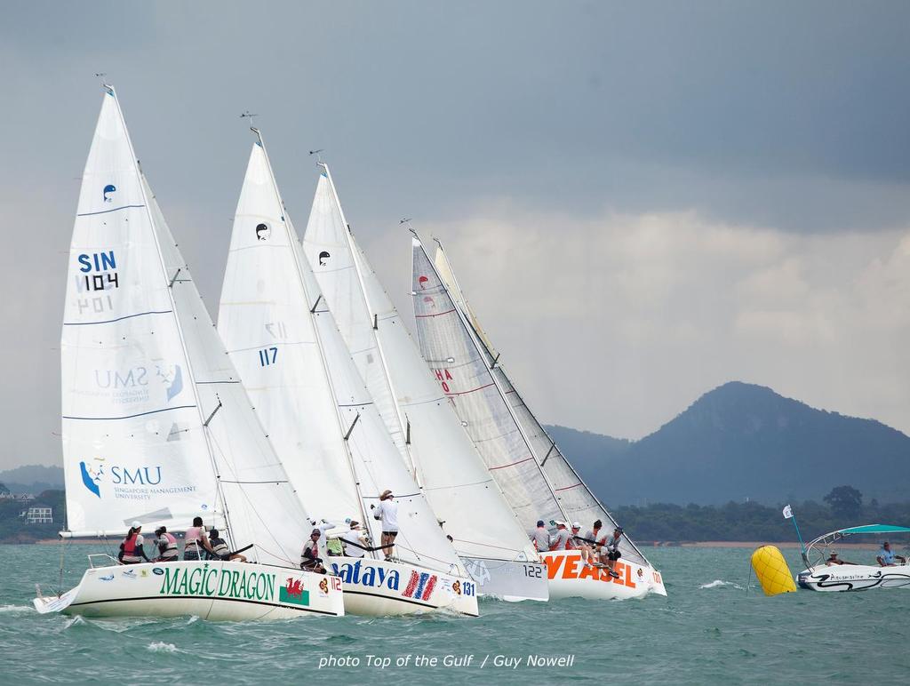 Platus racing for the Coronation Cup, Top of the Gulf Regatta, Pattaya photo copyright Guy Nowell/Top of the Gulf taken at  and featuring the  class