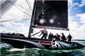 Artemis Racing Youth hope to continue to climb the leaderboard in Cascais - RC44 Cascais Cup photo copyright  Pedro Martinez / Martinez Studio / RC44 taken at  and featuring the  class