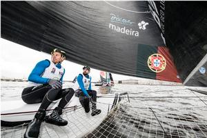Act 5, Extreme Sailing Series Saint Petersburg – Day 4 – Local team Sail Portugal - Visit Madeira is skippered by Diogo Cayolla, who has represented Portugal in three Olympic Games in three different classes. photo copyright Lloyd Images taken at  and featuring the  class