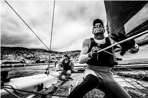 Act 6, Extreme Sailing Series Madeira Islands – Day 2 – On board Vega Racing on their second day of Stadium Racing on the Extreme Sailing Series™ photo copyright Lloyd Images taken at  and featuring the  class