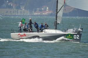 Gary Ezor's Farr 40 Coquille about to hear the gun for his first-place finish in Race Three. - Rolex Big Boat Series - 18 Sep 2016 photo copyright ChuckLantz.com taken at  and featuring the  class