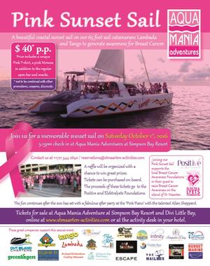2016 Pink Sunset Sail photo copyright Aqua Mania Adventures taken at  and featuring the  class