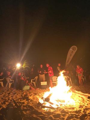 Beach bonfire at Cape Upstart - 2016 Sealink Magnetic Island Race Week photo copyright Mark Chew taken at  and featuring the  class