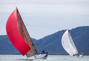 Farr 40's - Guilty Pleasures leads Ponyo - 2016 Sealink Magnetic Island Race Week photo copyright Andrea Francolini, SMIRW taken at  and featuring the  class