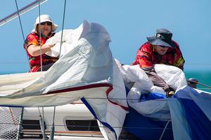 Kite drop on Wine-Dark Sea - 2016 Sealink Magnetic Island Race Week photo copyright Andrea Francolini, SMIRW taken at  and featuring the  class