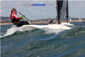 Luminous Gloves Wave - Volvo Noble Marine RS300 National Championship photo copyright Mike Rice http://www.fotoboat.com/ taken at  and featuring the  class