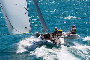 Mistress in flight - 2016 Sealink Magnetic Island Race Week photo copyright Andrea Francolini, SMIRW taken at  and featuring the  class